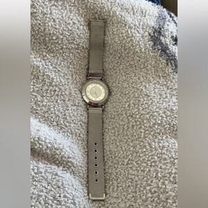 QVC Sophia  Silver Tone diamond watch Needs Battery